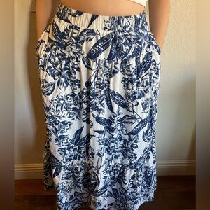 abercrombie floral maxi skirt size S